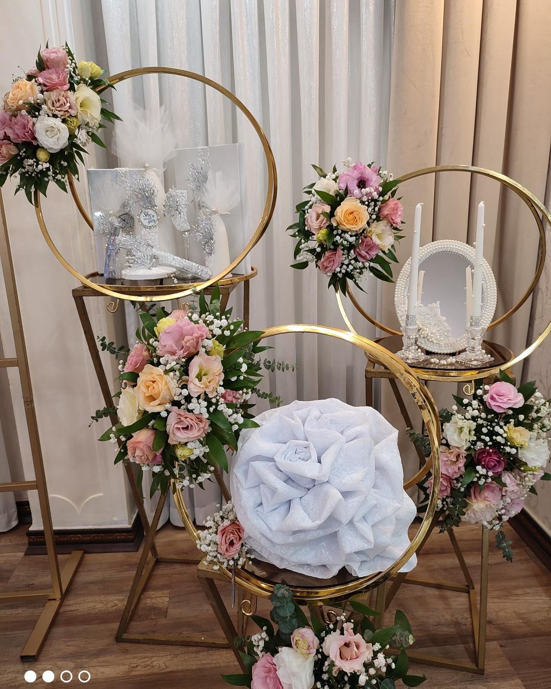 قفس سه سایز بله‌برونی و کادویی طرح حلقه‌ای