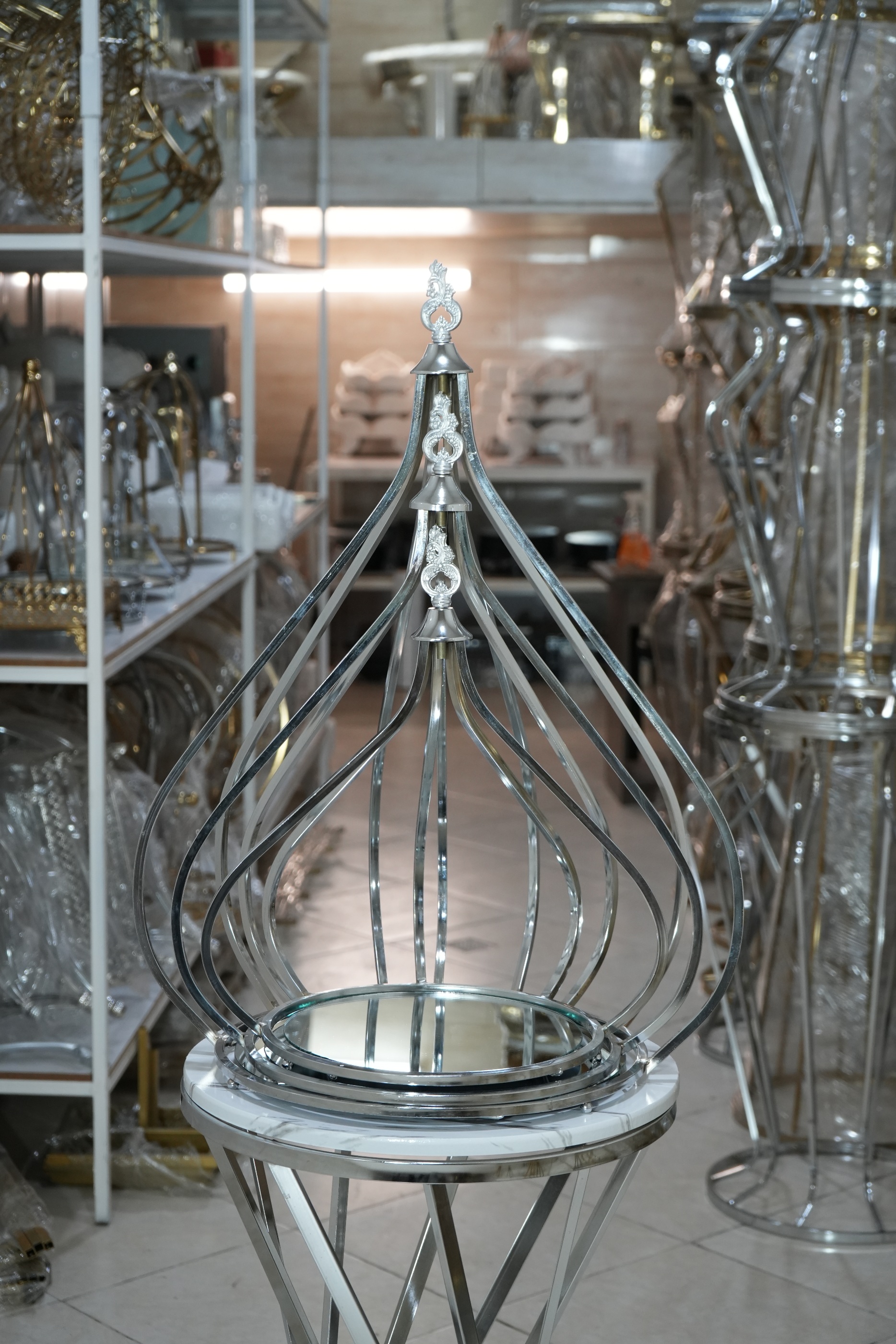 قفس سه سایز بله‌برونی و کادویی طرح اشکی پروفیلی