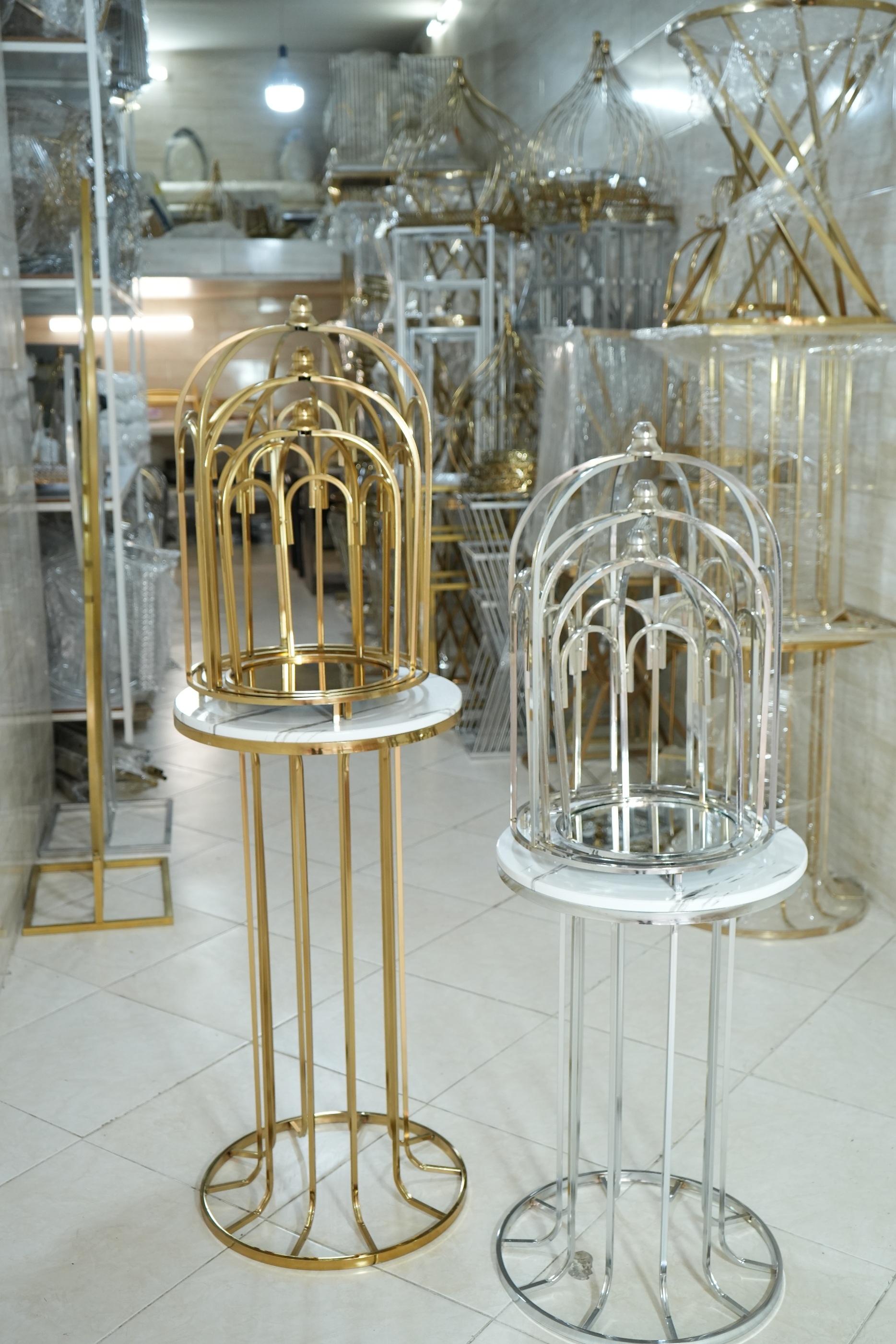 قفس سه سایز بله‌برونی و کادویی طرح سلطنتی